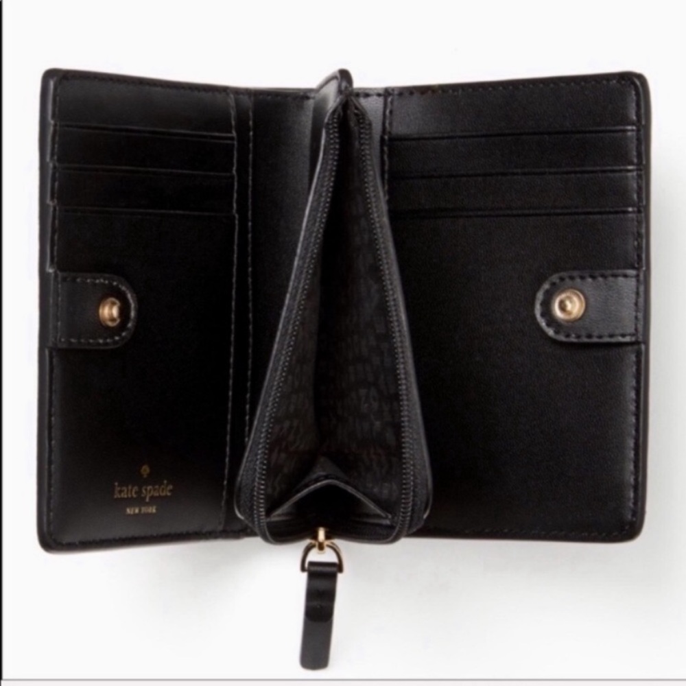NWT Kate Spade small Shawn black wallet - Picture 2 of 4